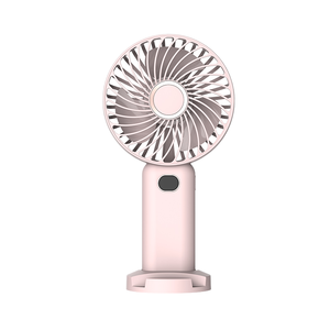 Ventilateur portable pliable à main, 5 vitesses, rechargeable par USB, avec affichage numérique, pour usage domestique, refroidisseur d'air sans fil - Product Image 6