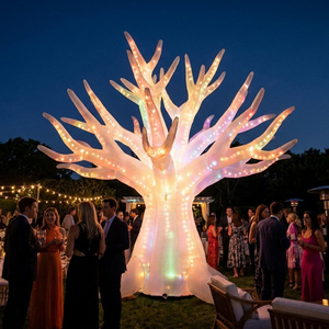 Árbol Inflable Decorativo con Luces LED, Árbol Artificial Gigante de Tela Oxford para Fiestas Tropicales, Bodas y Decoración Navideña - Product Image 1