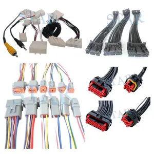 auto custom OEM ODM 24pin white connector housing iso automotive wire harness electrical stereo radio wire harness