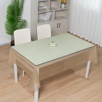 Nappe de table en PVC transparent RNPT avec paillettes argentées, imperméable, protection contre les taches, découpe personnalisée pour la cuisine, la salle à manger et la maison