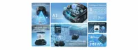 Robot de piscine sans fil haut de gamme WYBOT C2 Vision, avec fonction de grimpement mural, batterie lithium longue durée, navigation par vision IA et stationnement automatique