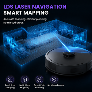 Robot Vacuum Cleaner with Self Emptying Station LDS Navigation Smart APP Control Wet <b>Dry</b> Sweeping <b>Mopping</b> Robot Vacuum OEM ODM - Product Image 6