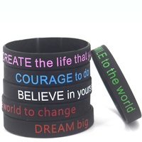 Bracelet en caoutchouc gravé avec un verset biblique inspirant, message scriptural personnalisé, écologique, en gros, pour le programme de la paroisse du dimanche