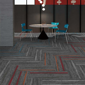 Dalles de moquette modernes en polypropylène avec support en PVC, tissées à la machine, amorties et antidérapantes pour bureau, hôtel, salon, salle à manger, couloir - Product Image 3