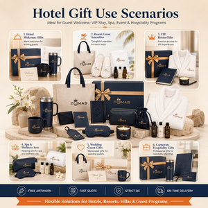 Custom Welcome Gift Set For Hotel Guests With Tote Bag Slippers Mug Notebook Power Bank And Passport Holder - Product Image 6