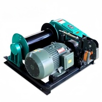 Torno eléctrico de cable de acero de frecuencia variable de 3 a 100 toneladas con control PLC de baja velocidad para instalación de equipos