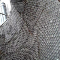 Grille hexagonale en acier Hexsteel Hexmesh pour revêtement réfractaire