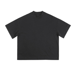 Heavy Weight 240gsm 100% Cotton <b>Plain</b> Oversized T-Shirt High Quality Drop Shoulder Blank T Shirt Men's Boxy Fit <b>Tshirts</b> - Product Image 4