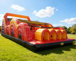 Parcours d'obstacles <span class=keywords><strong>gonflable</strong></span> pour enfants, château <span class=keywords><strong>gonflable</strong></span> avec toboggan, structure <span class=keywords><strong>gonflable</strong></span> personnalisée en PVC, installation facile, <span class=keywords><strong>location</strong></span> pour <span class=keywords><strong>aire</strong></span> <span class=keywords><strong>de</strong></span> <span class=keywords><strong>jeux</strong></span> - Product Image 2