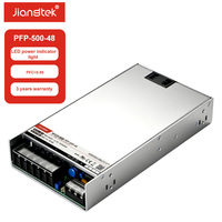 Alimentation industrielle à tension constante JIANGTEK PFP-500-48 500W 48V 10.5A 93% d'efficacité élevée PFC, commande à distance ON/OFF, 90-264VAC