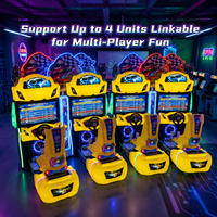 Simulateur de course pour 2 joueurs, machine d'arcade à monnayeur, jeu de conduite automobile pour aire de jeux