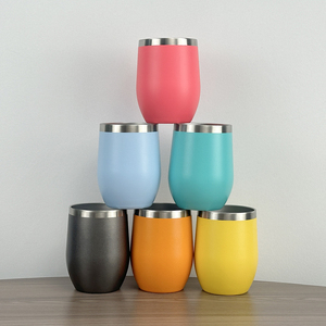 Personalized Double Wall Vacuum Insulated Travel Tumbler 12oz Stainless Steel Wine <b>Cup</b> with Leak Proof Lid for Hot <b>Cold</b> Drinks o - Product Image 3