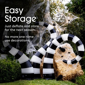 Serpiente Inflable de PVC para Jardín de Halloween, 45, 55, 64 Pulgadas, Paquete de 3, para Decoraciones de Jardín en Navidad, Halloween y Fiestas al Aire Libre - Product Image 5