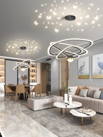 Lustre duplex loft moderne-Lampe d'escalier à haut plafond pour salle à manger et salon