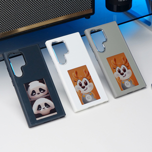 Custodia per telefono di lusso con display E Ink a 4 colori e NFC per Samsung Galaxy S24 S23 S22 Ultra, cover personalizzabile <span class=keywords><strong>fai</strong></span> da te - Product Image 5