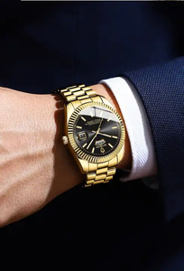 Reloj de Pulsera de Cuarzo Binbond B7012 para Hombre, Diseño de Lujo Chino, Correa de Acero Inoxidable, Caja de Aleación, con Logotipo Personalizado - Product Image 6