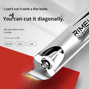 Coupe-ongles coudé Coupe-ongles adulte en acier à haute teneur en carbone puissant Coupe-ongles pour pédicure avec bord incliné Matériau métallique - Product Image 2