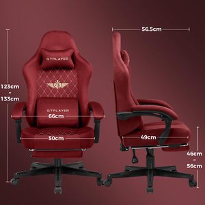 Silla de juegos en stock rentable, precio más bajo, silla de juegos roja barata con reposacabezas <span class=keywords><strong>y</strong></span> cojín lumbar, Cadeira De Jogos - Product Image 3