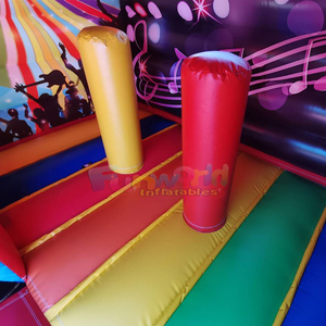 Structure gonflable de qualité professionnelle pour fêtes en plein air, château gonflable disco avec toboggan - Product Image 4