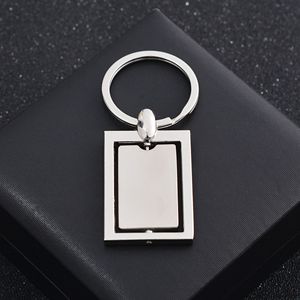 Xi Feng nhà sản xuất cá nhân bán buôn tùy chỉnh men Logo 3D thời trang thăng hoa trống kim loại Keychain quay - Product Image 2
