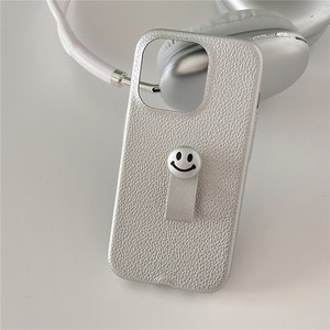 Zenos personnalisé série Logo14 en cuir PU pour étui de téléphone portable <span class=keywords><strong>Smiley</strong></span> Face Cartoon pour IPhone15 couleur unie OEM - Product Image 6