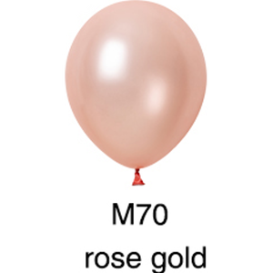 Globo de Látex Metálico Color Oro Rosa M70, Lleno de Helio, Decoración para Fiestas de Graduación, Uso para Adultos - Product Image 1