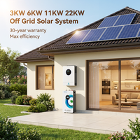 Système solaire hors réseau de 22 kW, système d'énergie solaire de 3 kW, 6 kW, 11 kW pour les applications commerciales, industrielles et résidentielles