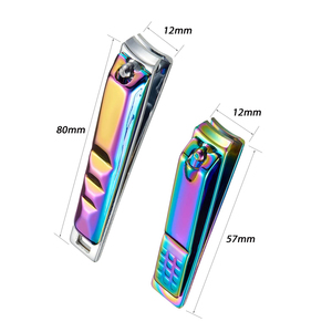 New <b>Big</b> Size Finger Toe Nail Clippers Durable Rainbow Multicolour Coated Carbon Steel Portable Nail Care <b>Tools</b> - Product Image 5