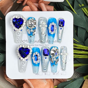 Accessoires d'art des <span class=keywords><strong>ongles</strong></span> de haute qualité produits pour les <span class=keywords><strong>ongles</strong></span> acrylique fait à la main fausse presse sur les <span class=keywords><strong>ongles</strong></span> avec marque privée - Product Image 4