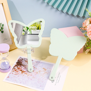 Nuevo espejo de maquillaje de mano de mariposa bonita para niñas espejo cosmético portátil compacto de viaje - Product Image 5