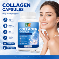 Fournisseur direct d'usine, capsules de collagène complexe sans OGM, sans gluten, pour soulager les douleurs articulaires et améliorer la densité osseuse