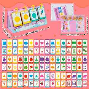 Juego de Aprendizaje de Escritorio para Preescolar y Jardín de Infancia, 96 Piezas, Colores y Formas, Tarjetas de Educación Temprana para el Desarrollo Cognitivo de los Estudiantes - Product Image 6