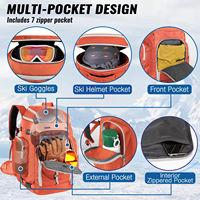 Sac à bottes de ski de grande capacité, nouveau style, avec logo personnalisé, sacs de sport de plein air pour hommes, sac à dos de ski de voyage