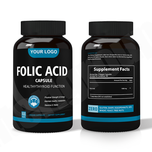 Tableta de ácido fólico Ausreson, suplemento de vitamina B9, vitamina de calidad alimentaria, tabletas de ácido fólico Halal de 600mg - Product Image 5