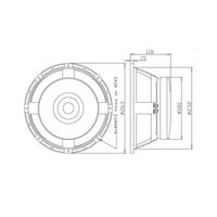 HBSOUND HB10-83325 Haut-parleur professionnel de 10 pouces pour systèmes Line Array, bobine vocale de 3 pouces, haute puissance 350W, utilisation en extérieur