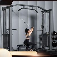 Machine à câbles multifonctionnelle pour salle de sport commerciale TOPTONS, comprenant des poids de 100/140 kg, équipement de traction haut et bas