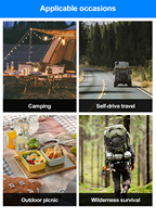 Nouveau modèle 2026 Poêle à bois d'extérieur pour camping, chauffage portable avec contrôle de température, four de cuisson pour pique-nique et poêle de tente