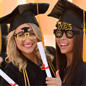 2025 Graduation Prom Brille Papier Brillen Foto Requisiten für Graduation Grad Party Favor Dekoration liefert 8pcs - Product Image 6