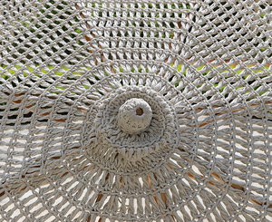 Новый современный уличный зонт-парасоль из макраме в богемном стиле для патио, пляжа, двора, отеля, парка - Product Image 5