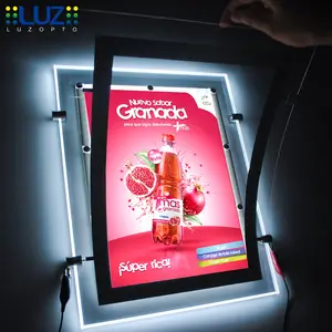 Lightbox Real Estate Window Display A0/A1/A2/A3/A4 Ultra Slim Poster Frame Snap Ultra Thin Advertising Led Light Box