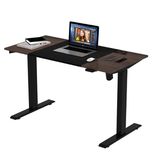 Điện có thể điều chỉnh đi-đứng bàn với khung thép và bằng gỗ hàng đầu điện nâng bảng - Product Image 1