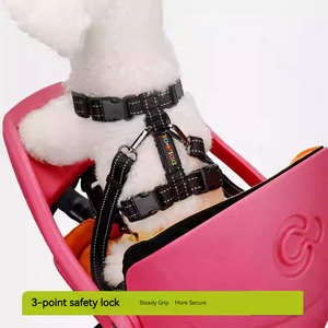 Cesta de bicicleta para mascotas Cesta para perros para bicicleta Asiento de bicicleta para mascotas Adecuado para mascotas pequeñas y medianas de hasta 6,5 kg con soporte resistente - Product Image 5