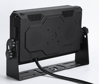 JPM-07E Monitor de 7 Pulgadas 9-36V para Camiones, Caravanas, Autobuses y Autocaravanas, Cámara de Visión Trasera Dual para Estacionamiento