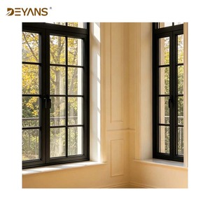 <span class=keywords><strong>Finestre</strong></span> in Alluminio Stile Francese Crittall con Design a Griglia e Parte Superiore Arcuata, Anticorrosione, Alta Resistenza al Vento per Case Tropicali del Sud-Est Asiatico - Product Image 2