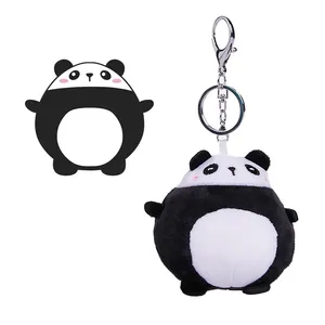 Custom Plush Panda Keychain Stuffed Animal Ornaments Animal plush Panda Pendant Car Handbag Keyring
