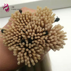 Bán buôn Remy Nga I tip phần mở rộng tóc con người Keratin Micro liên kết Nguyên Trinh tóc Pre ngoại quan I tip phần mở rộng tóc - Product Image 1