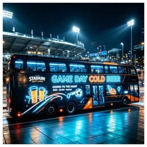 โปสเตอร์โฆษณา EL สำหรับ<span class=keywords><strong>รถ</strong></span>บัสเที่ยวชมสถานที่ โฆษณาบนรถบัสแบบเคลื่อนไหวที่กระพริบ ดึงดูดความสนใจของผู้เดินทางบนทัวร์กลางคืนได้ทันที - Product Image 1