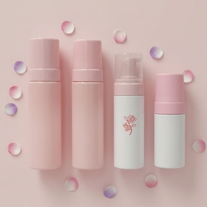Luxury Frosted Pink Cosmetic Lash Cleanser Soap Black Foam <b>Pump</b> Sprayer Dispenser <b>Bottle</b> 40ml/50ml/60ml/100ml/150ml/200ml - Product Image 1