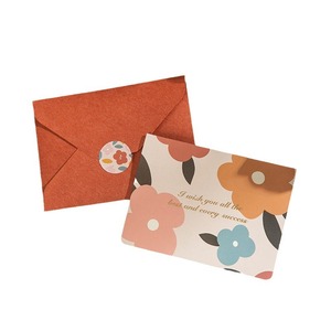 Cartes de vœux vintage à motifs floraux aquarelle avec enveloppe, cartes de remerciement vierges pour les fêtes, les anniversaires et les affaires - Product Image 6