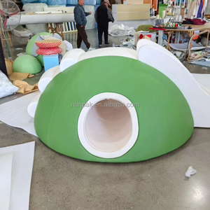Structure de jeu tout-en-un <span class=keywords><strong>pour</strong></span> enfants, équipement de terrain de jeu intérieur avec toboggan et activités d'exploration, idéal <span class=keywords><strong>pour</strong></span> les cafés ludiques et les centres commerciaux - Product Image 2